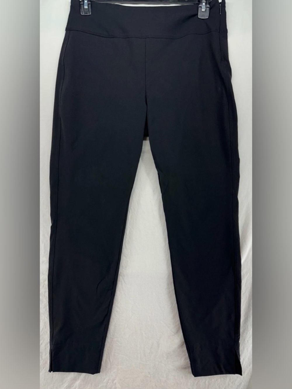 Athleta Wander Slim Ankle Pant Black Size 14 Zipper Casual Travel City 486209